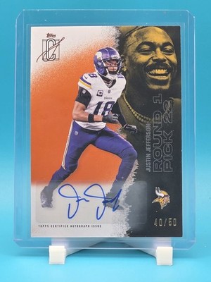 2025 Topps Signature - Justin Jefferson #36 Orange Autograph /50 - Vikings