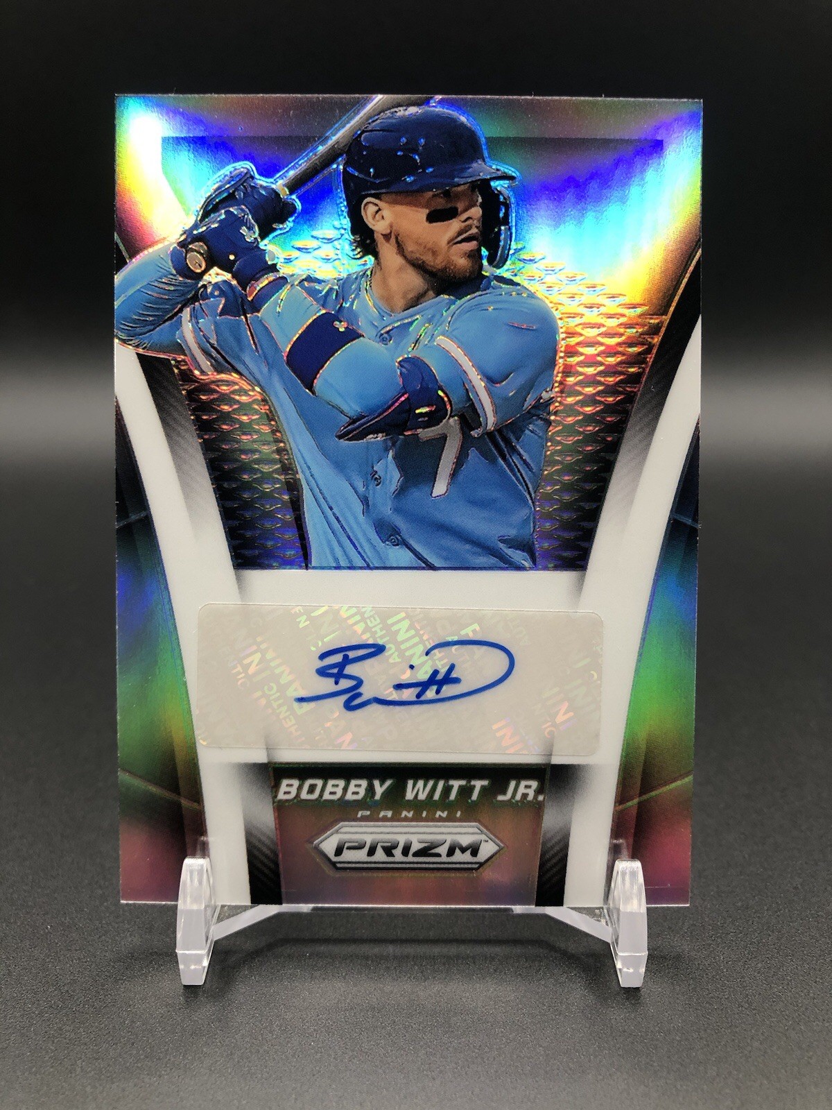 Bobby Witt Jr. #TS-BW (Baseball Cards 2025 Panini Prizm Throwback Signature) — is it worth grading?