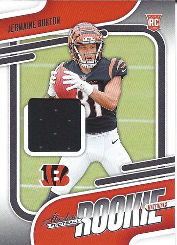 Jermaine Burton 2024 Absolute Absolute Rookie Materials Game Used Jersey RC