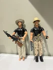 Bundle of 2 Vintage 1998 GIJoe Action Figures with Accessories 12 Inch Hasbro