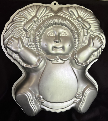 Vintage 1984 Wilton Cabbage Patch Kids Doll Metal Cake Pan Nostalgic Baking 