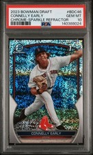 2023 Bowman Chrome Connelly Early Sparkle Refractor Red Sox 1st Bowman PSA 10