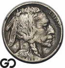 1918-D Buffalo Nickel, Scarce Early Denver Date
