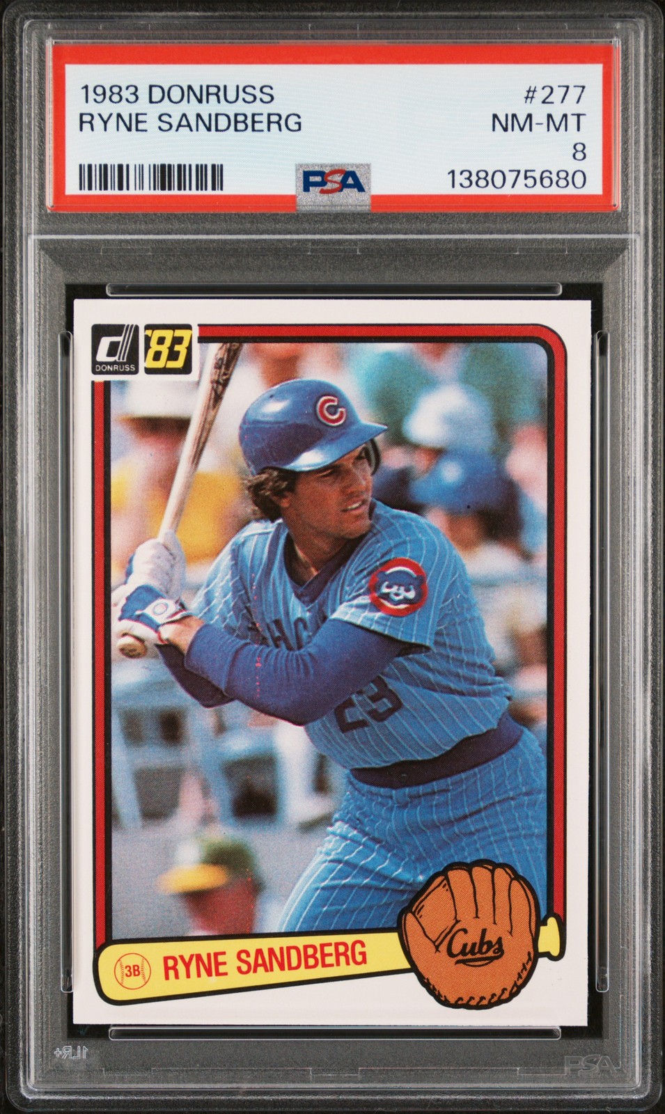 1983 DONRUSS #277 RYNE SANDBERG ROOKIE RC PSA 8