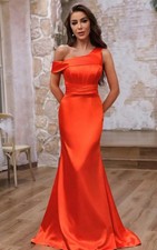 Pleated One Shoulder Mermaid Bridesmaid Dress Mermaid Long Prom Dress for Women