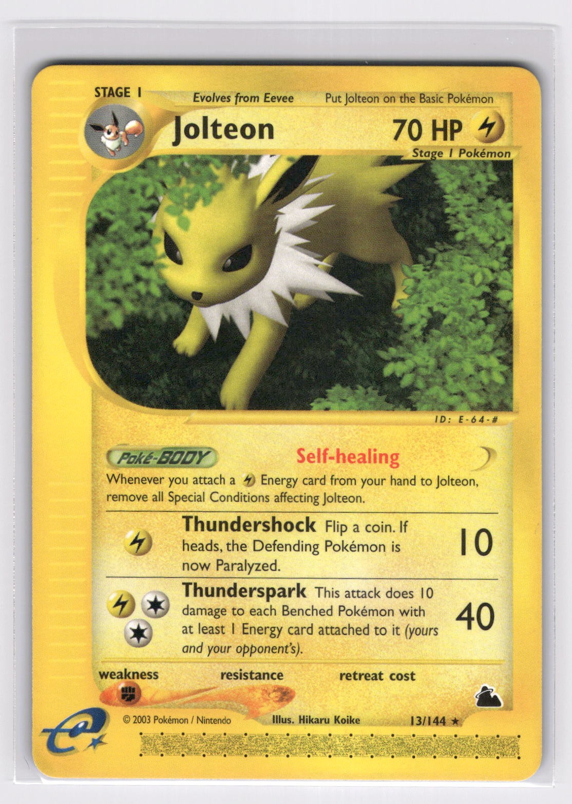 Jolteon (13) Skyridge - Pokemon NM 013/144