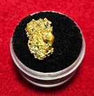 California Natural Gold Nugget  5.1  Grams in a Gem jar w/lid — photo 1