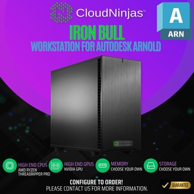 Cloud Ninjas Workstation Autodesk Arnold AMD 9960X NVIDIA RTX PRO 4000 BLK SFF