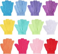 24 Pcs Exfoliating Shower Gloves Nylon Body Scrubber Bath Spa Washing Gloves