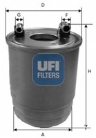 UFI Kraftstofffilter 24.112.00 Filtereinsatz FüR Mercedes Sprinter M8 B906 Bus