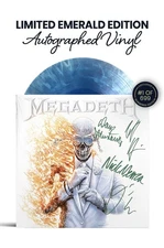 Megadeth signed  Vinyl in Green on the cover no insert  pre order JSA