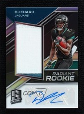 2018 Panini Spectra Radiant Rookie Signatures 22/75 DJ Chark Jr Patch Auto 7zf