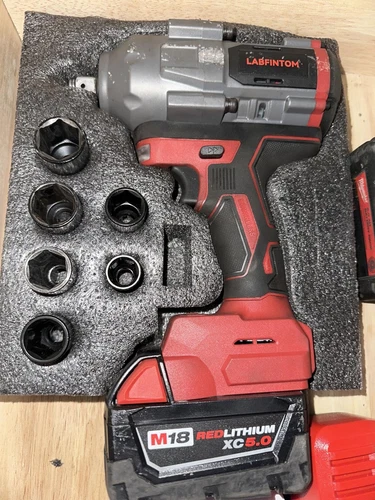 Llave de impacto inalámbrica 1/2 pulgada para batería Milwaukee 18V, 900 pies-lbs (1200N.M) Hi