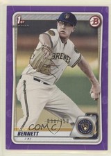 2020 Bowman Prospects Purple 90/250 Nick Bennett #BP-140 ke4