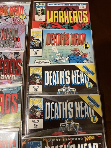 Cool Vintage 90s Marvel UK Comic Book Lot Deaths Head II Excalibur Warheads - Picture 4 of 14