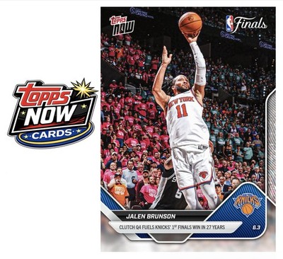 2025-26 NBA Topps Now #326 Jalen Brunson New York Knicks NBA FINALS - PRESALE