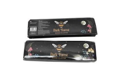 Lot 2 Elements Home Fragrance Dark Forest Incense Sticks 60 Ct Black India Boxes