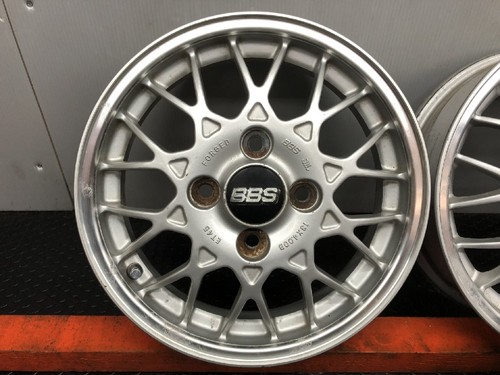 Rare Bbs Subaru Genuine Op Option Wheels 13 Inches 4 Pieces 4J4Hpcd100 45 Forged - Picture 2 of 10