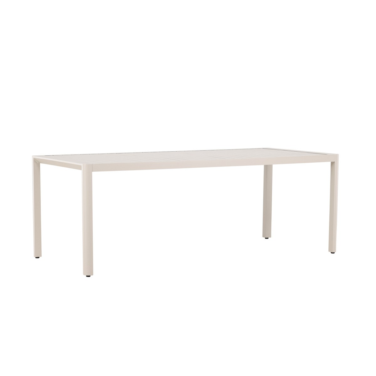 Table de jardin rectangulaire Giardini 200cm beige pour 8 personnes