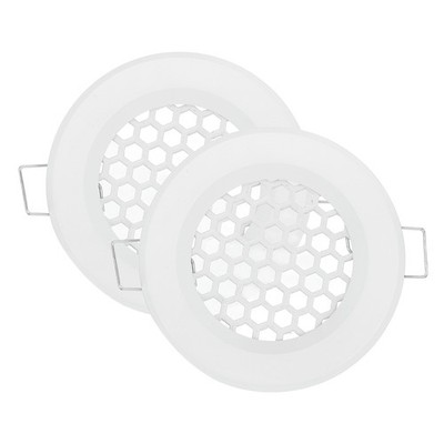 2PCS Round Ceiling Vent Cover 3'' Duct Opening Mesh Cover Plate White