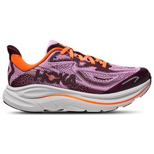 HOKA Clifton 10 Purple Orange 1168860-FLWR Size 4Y-7Y Womens Kids Brand New