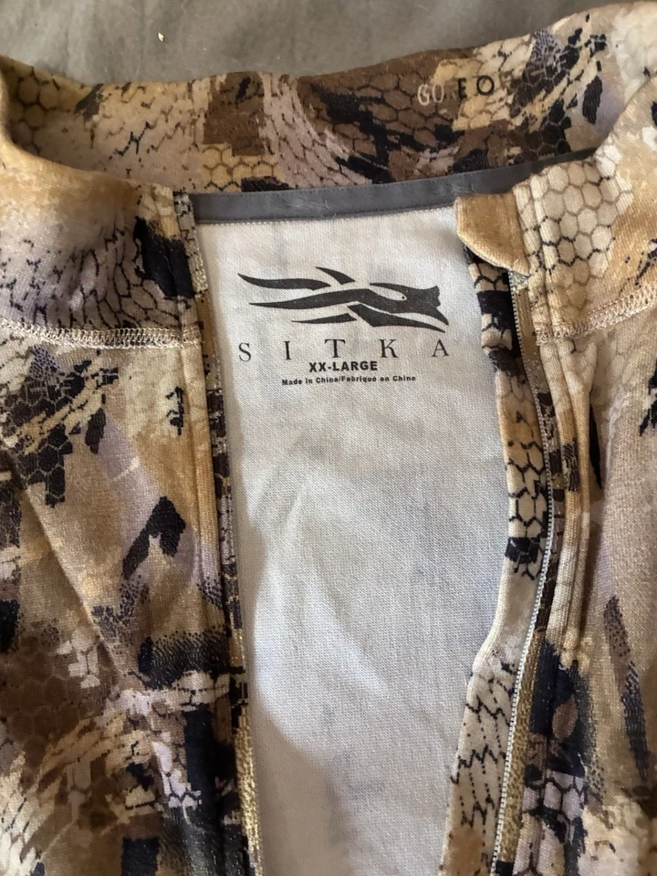 Sitka  1/4 Half Zipper Pullover Men's Size 2XL Long Sleeve Hunting Outdoor - Image 2 of 4