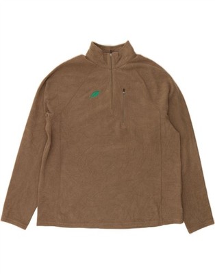L.L.BEAN Herren Fleecepullover mit Reißverschluss XL beige Polyester CI08