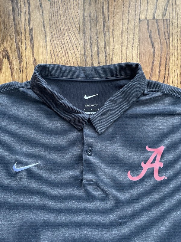 Men’s Nike Dri-Fit Alabama Crimson Tide Golf Polo Shirt Size Large