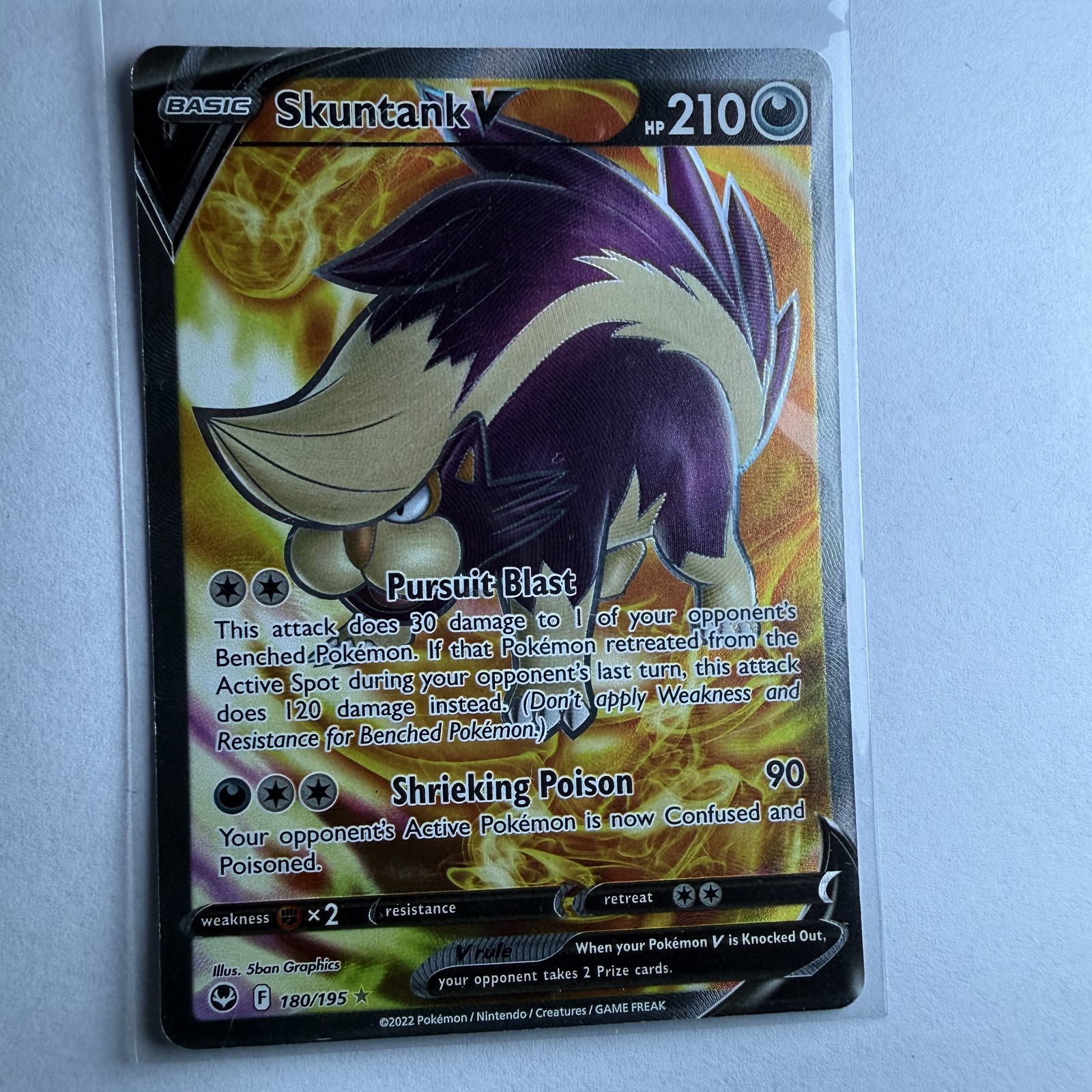 Skuntank V (Full Art) Ultra Rare SWSH12: Silver Tempest 180/195 NM
