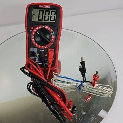 #ad Sears Craftsman Compact Multimeter 82345 Tested Working W temp Sensor $65.58