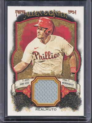 2024 Topps Allen & Ginter #AGR-JR J.T. Realmuto Full-Size Relics A