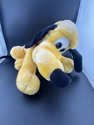 Vintage Pluto Dog Walt Disney World Disneyland Plush Stuffed Animal 11''