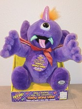 1999 Dan Dee Halloween Purple People Eater Monster Plush Sing Dance New