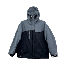 Columbia Sportswear Interchange Jacket Boys 14/16 Black Gray Gorpcore Outdoor