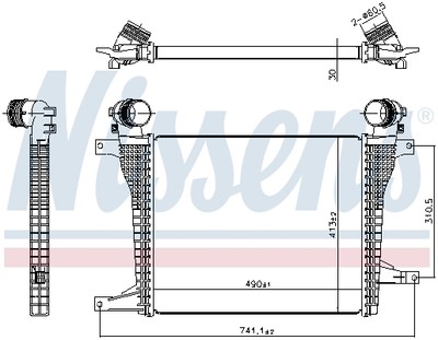 NISSENS 961124 Ladeluftkühler für CHEVROLET,OPEL,VAUXHALL