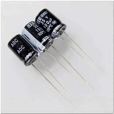 10pcs/50pcs ROE EKE Series 100uF/35V Electrolytic Capacitor 8mmX11.5mm