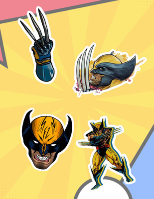 Wolverine 4pc Sticker Pack