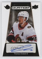 2023 Upper Deck Ovation Standing Signatures Tier 1 41/50 Thomas Chabot Auto 12gf