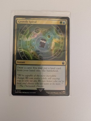 MtG Growth Spiral R Doctor Who Magic The Gathering NM/M