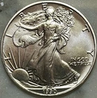 1990 American Silver Eagle Uncirculated 1oz .999 Fine Silver