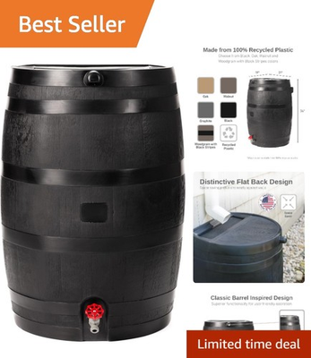 #ad #ad Durable 50 Gallon Rain Barrel UV Resistant and Made from Recycled Materials $142.99