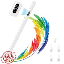 MoKo Stylus Pen for iPad USB-C Fast Charging Tilt Sensitive White