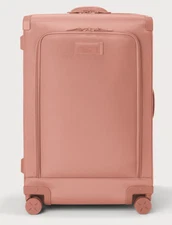 NEW Dagne Dover Large Sydney Checked Roller Luggage 28.5 NWT MSRP $725 Pink