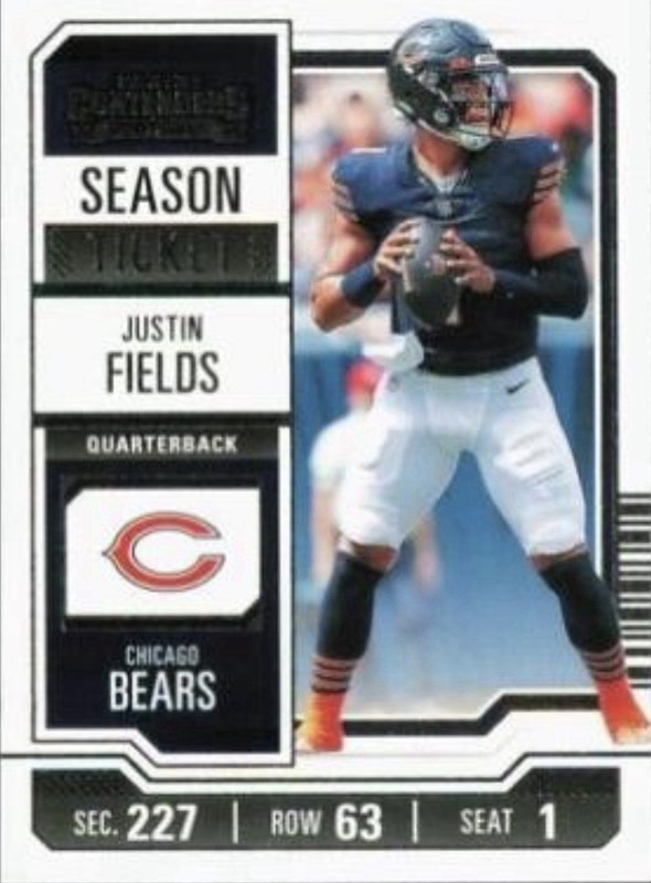Justin Fields card Lot of 4