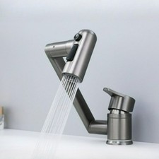 304 Stainless Steel Kitchen Tap Folding Design with 1080 Degree Rotatable Spout