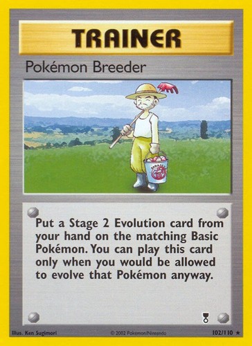 Pokemon Breeder NM Rare Legendary Collection 102/110