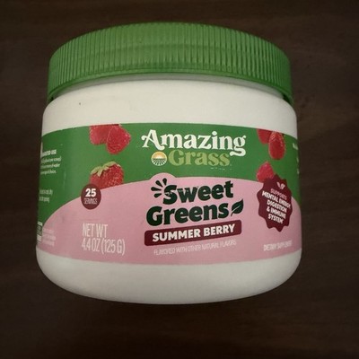 Amazing Grass Sweet Greens Superfood Powder, Summer Berry 25 Servings USA Seller