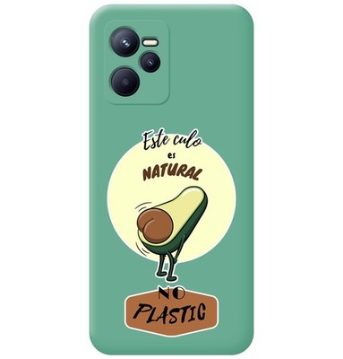 Silicone Hülle Grün Für Realme Narzo 50A Prime Culo Natural Design Dib