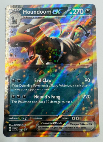 Houndoom EX - SVP103 - Ultra Rare - Black Star Promo - Scarlet & Violet - NM/M