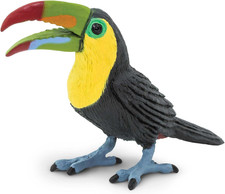 Toucan Figurine - Lifelike 2.75" Bird Figure - Educational Toy for Boys, Girls,